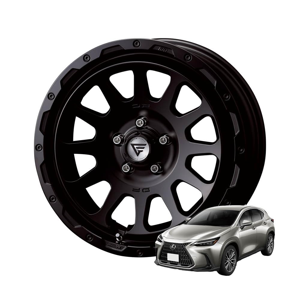 Amazon.co.jp: 【NX】DELTA FORCE OVAL 18×8.0J 5/114.3 +38 SBK